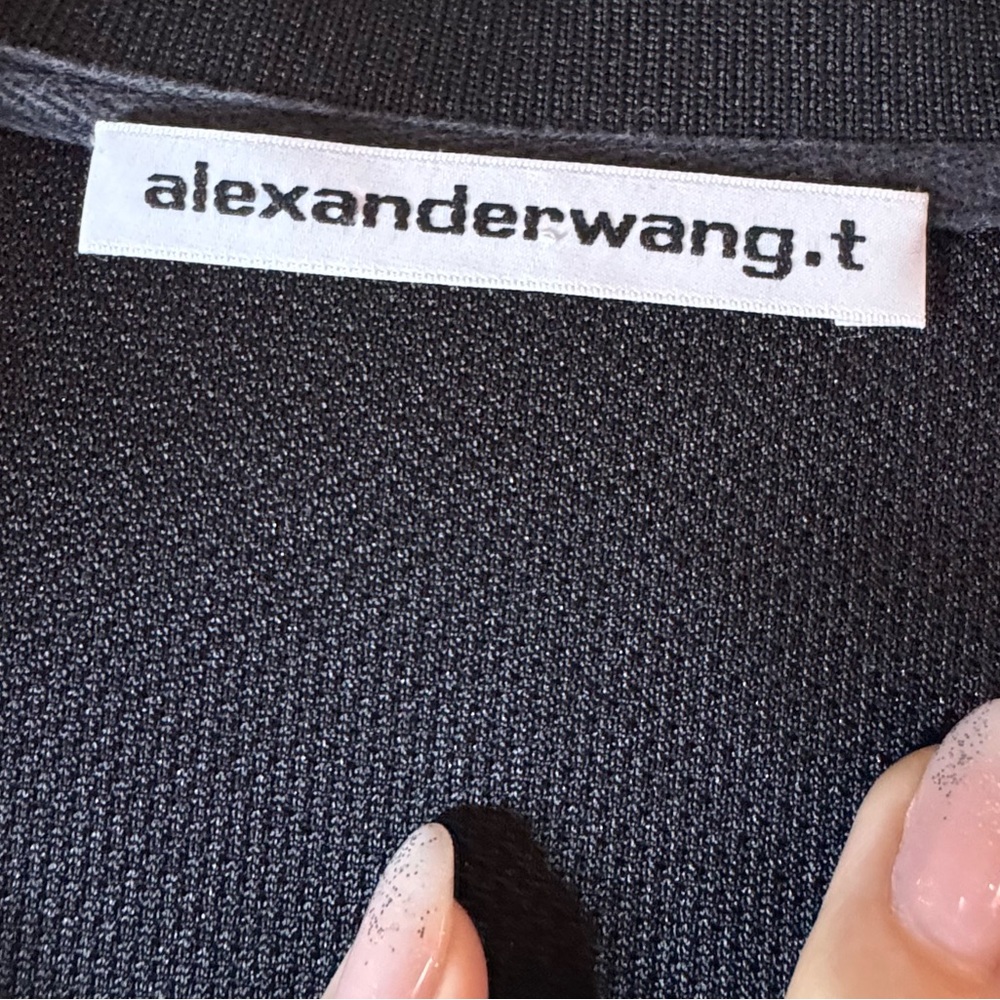 Alexander Wang crop top. Large. Black. - Picture 5 of 7